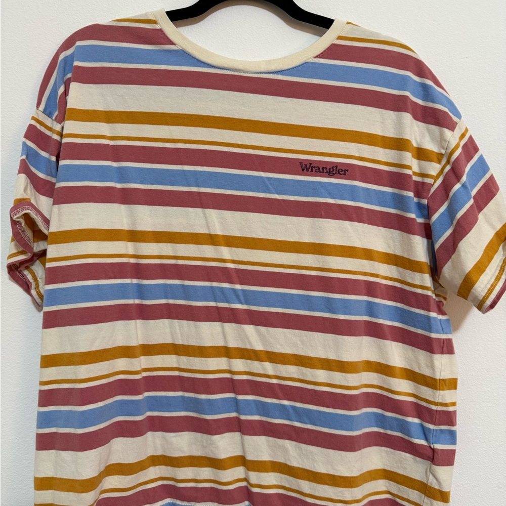 Wrangler Red and Blue Short Sleeve Tee
